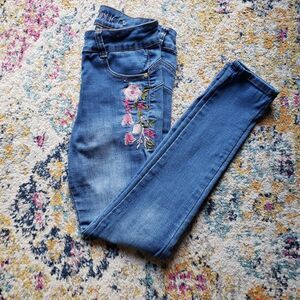 Blue Republic Flower Embroidered Jeans Size 5